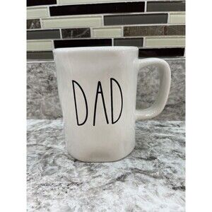 LARGE M MAGENTA  Rae Dunn Dad Coffee Mug EUC